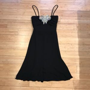 Armani Collezioni Swarovski Crystal Silk Dress